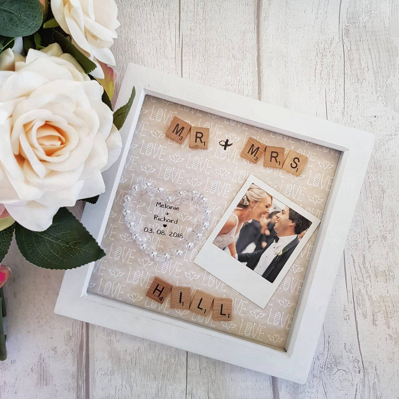 Wedding Frame Anniversary Gift Wedding Present Personalised Etsy