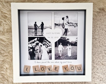 Personalized Photo Frame Gift: Valentine's Day, Birthday, Special Occasion (9x9)