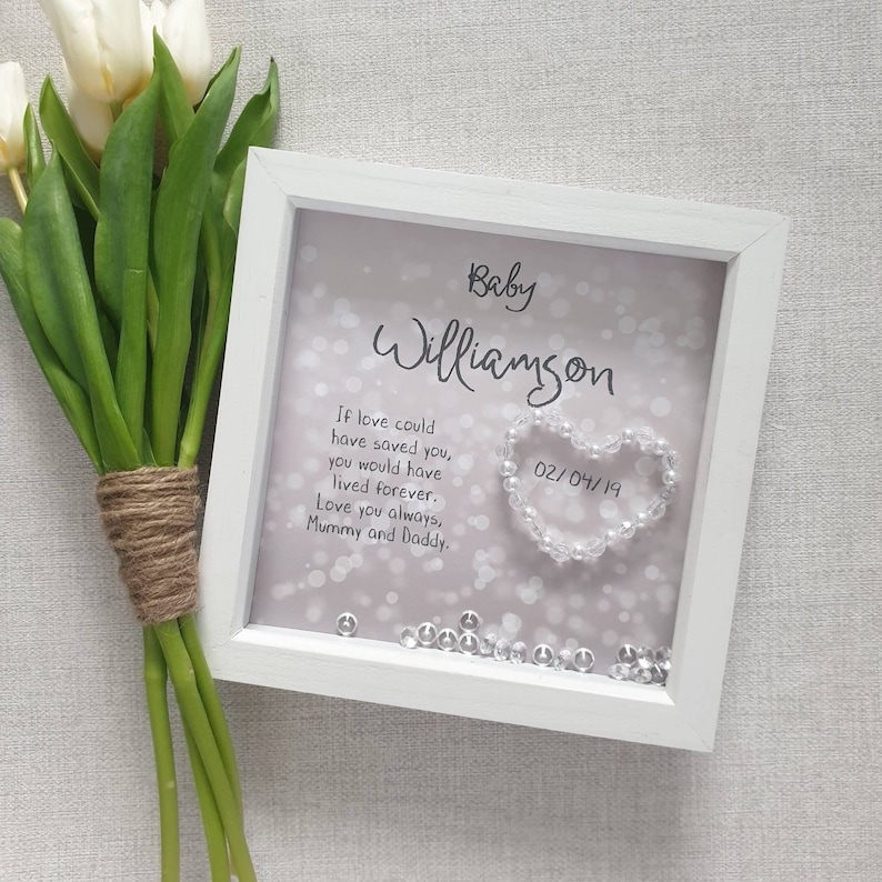 Baby Memorial Frame Bereavement Gift Rainbow Baby Sympathy Etsy