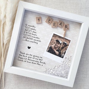 Our First Year Together Journal, One Year Anniversary Gift for Boyfriend -   UK