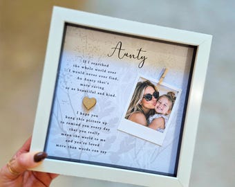 Personalized Aunt Scrabble Frame: Sentimental Photo Gift