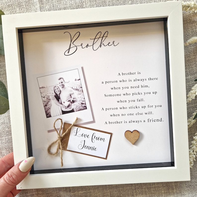 Personalised Brother Frame. Brother Gifts. Personalised Gift Etsy UK