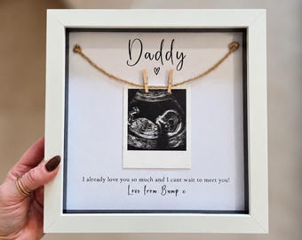 Personalized Sonogram Picture Frame, Father's Day Gift from Bump