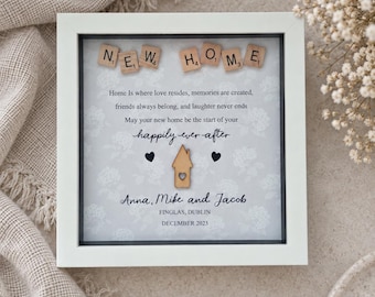 Personalised New Home First Home Gift. New home Gifts. First Home frame.  New home frame