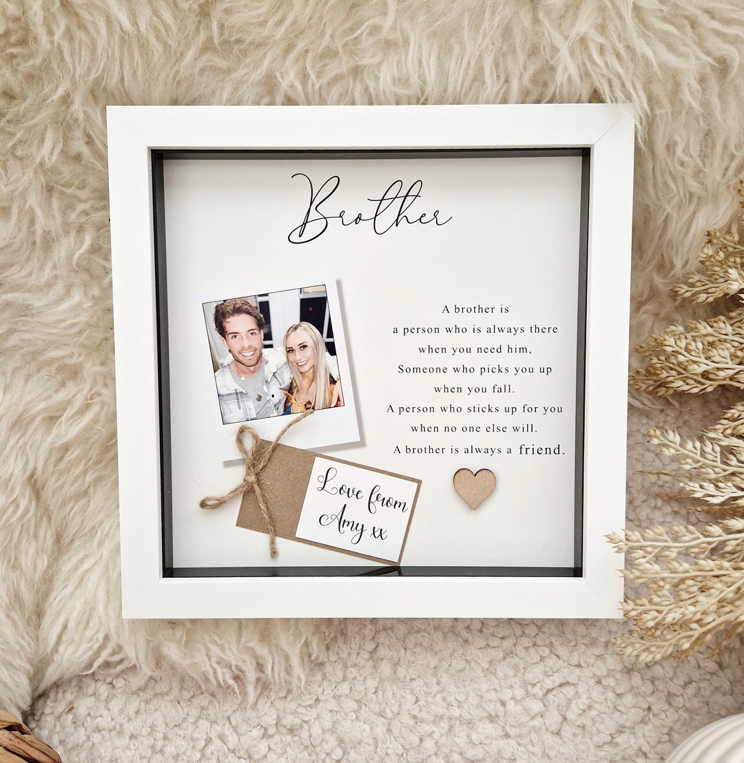 Personalised Brother Frame. Brother Gifts. Personalised Gift for