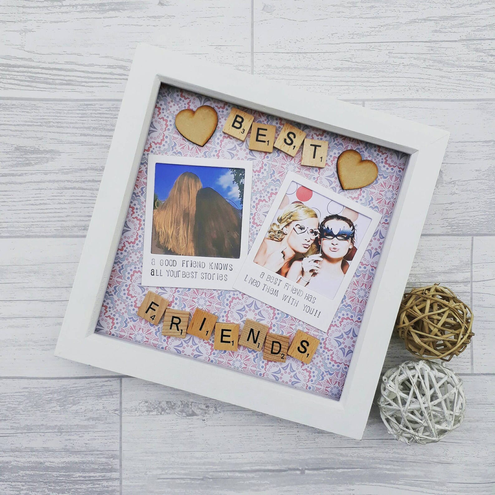 Gift for Best Friend Best Friends Frame Personalised Best Etsy UK
