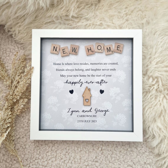 Personalised New Home First Home Gift. New home Gifts. First Home frame.  New home frame