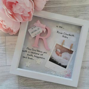 Christening Gift | Baby Gift | Wooden Initial Gift | Baptism Gift | Naming Day Gifts | Communion Gift | Present For Baby Girl | Baby Boy