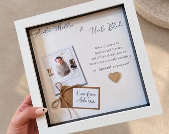 Personalized Aunt & Uncle Photo Frame: Custom Family Gift