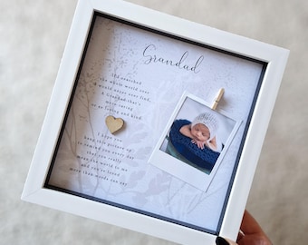 Grandad Fathers day gift. Grandfather box frame. Grandpa personalised frame. Personalised Grandad Gifts. Scrabble picture frame Grampy.