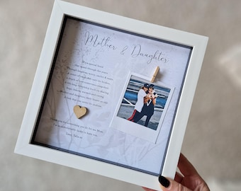 Personalized Mother Daughter Frame: Photo Gift for Mum