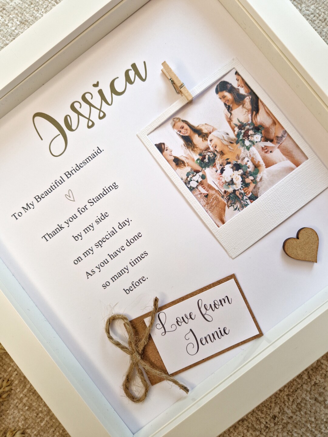Bridesmaid Gifts Personalised, Gift for Maid of Honour, Sister