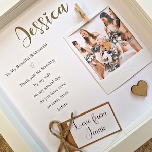 Bridesmaid Gifts Personalised, Gift For Maid Of Honour, Sister Frame, Wedding Gifts,Personalised Bridesmaid Gift, Scrabble Art