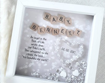 Baby Remembrance Gifts, Personalised Memorial Frame, Bereavement Sympathy gift , Infant Loss Keepsake