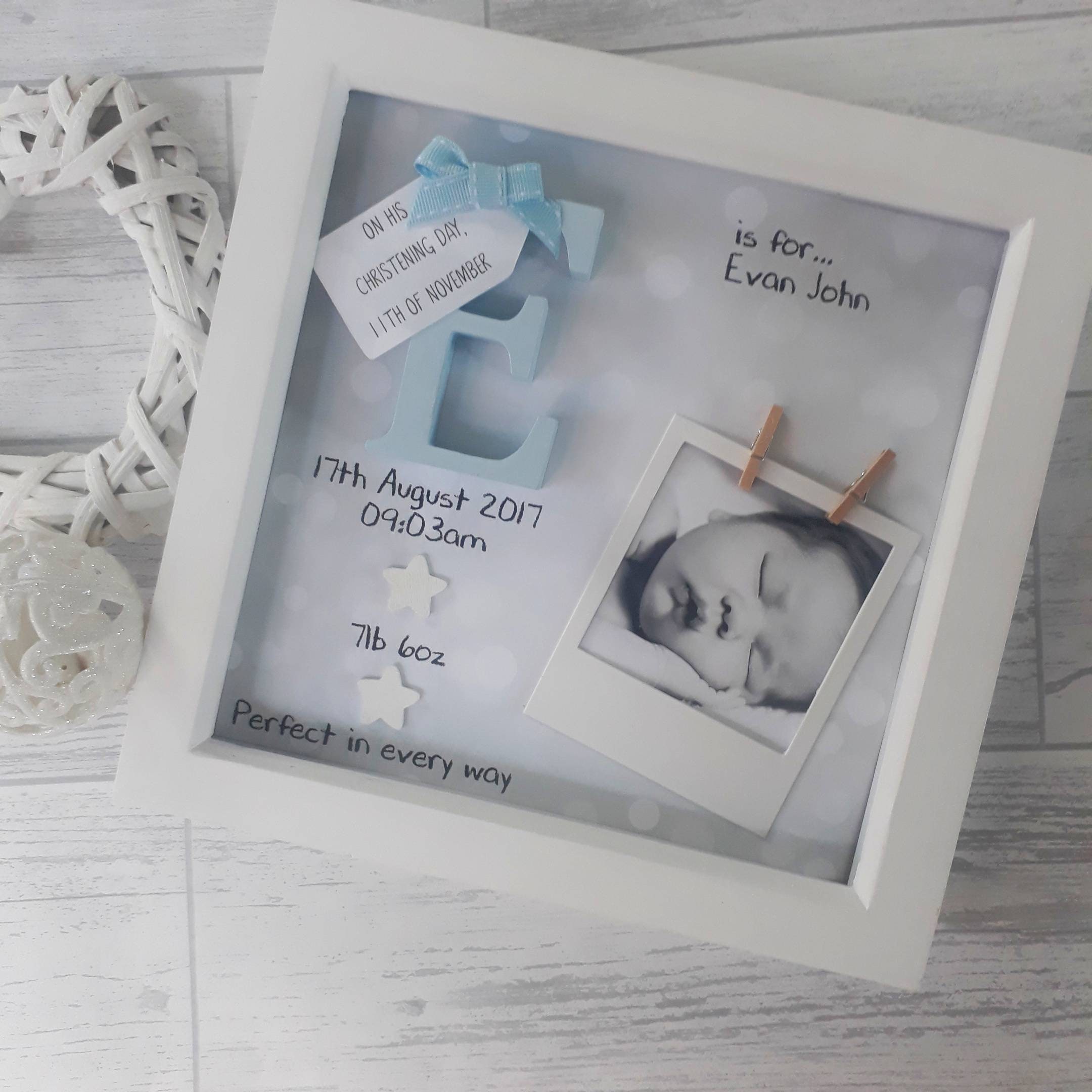 New Baby Gifts Baby Boy Gift Gifts For Newborn 1st Birthday gift Godson Gift Gift For Nephew Baby Frame Personalised Keepsake Nursery Etsy