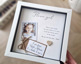 Personalized Flower Girl Picture Frame: Wedding Day Gift