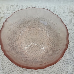 Arcoroc France Rosaline Pink Glass Bowl
