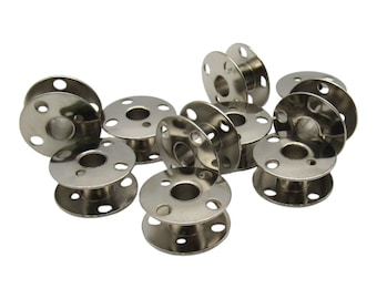 Class 66 Metal Bobbins for Vintage Singer Sewing Machines (10 Pack)