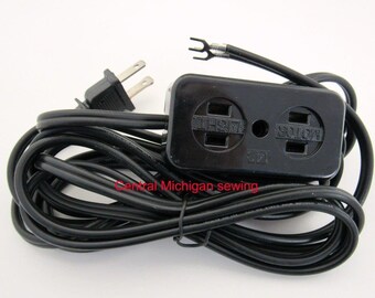 Universal Home Sewing Machine Power Cord Motor & Light Block Cabinet Models