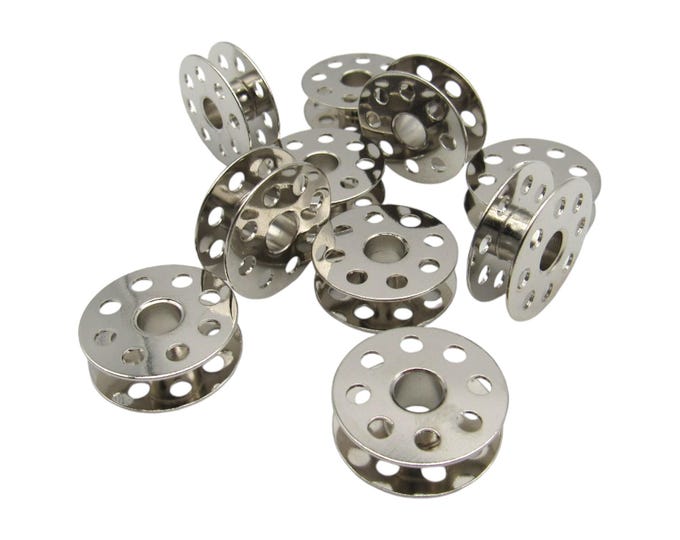 10 Pack Bobbins - Fits Singer Model 221, 222, 301, 301A Best Available Part # 45785