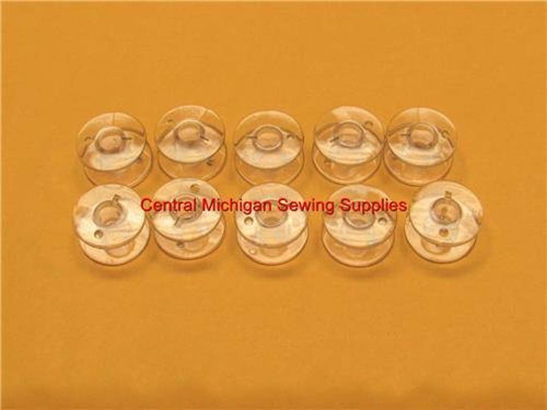 Plastic Bobbins Top Loading Fits Many Elna, Necchi Babylock, Janome