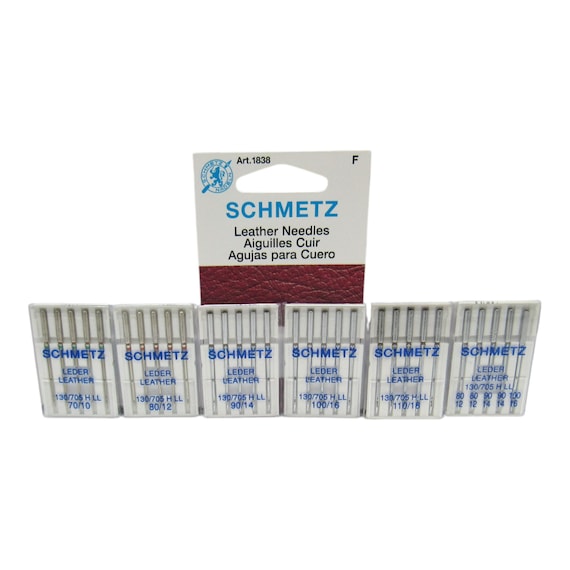Schmetz Leather Sewing Needles: Size 10-18, 15x1 System