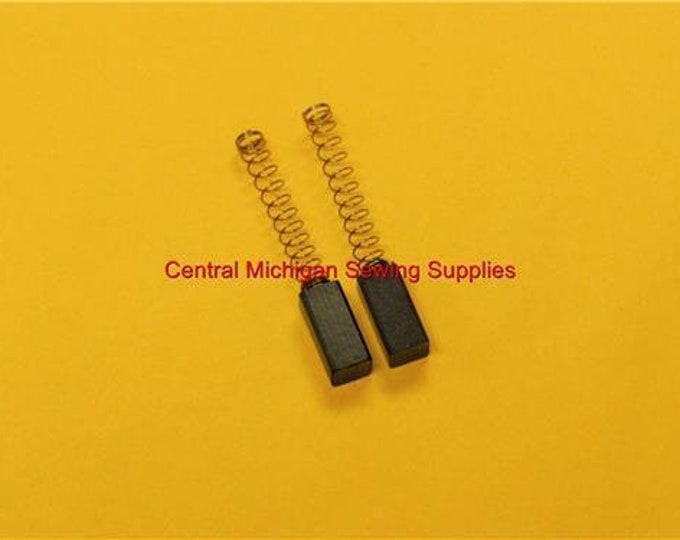 Carbon Motor Brushes with Springs 5 mm x 6 mm x 12 mm - Elna Part # 440236-20