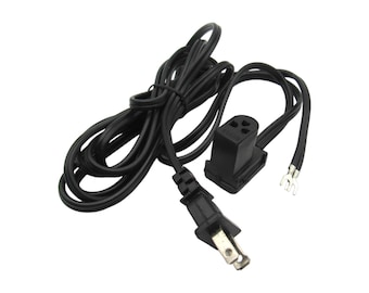 Replacement 3 Pin Power Cord - Singer Sewing Machine Part # 604118-001