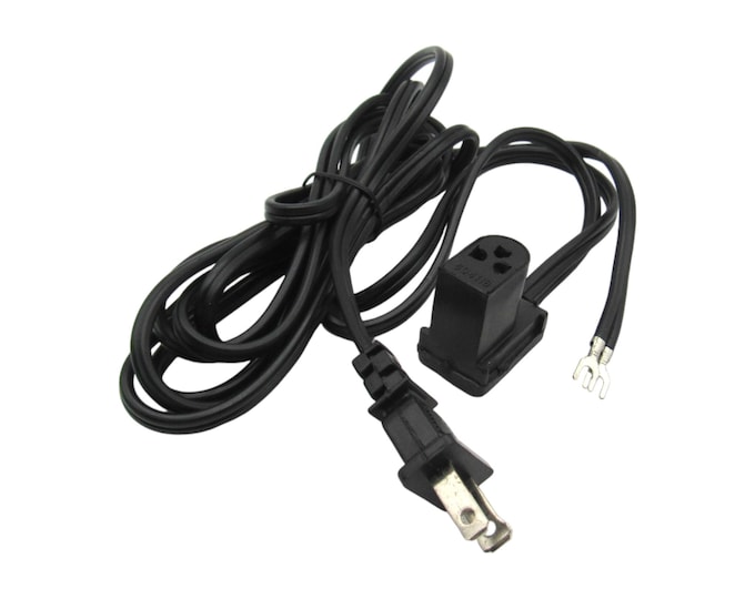 Replacement 3 Pin Power Cord - Singer Sewing Machine Part # 604118-001