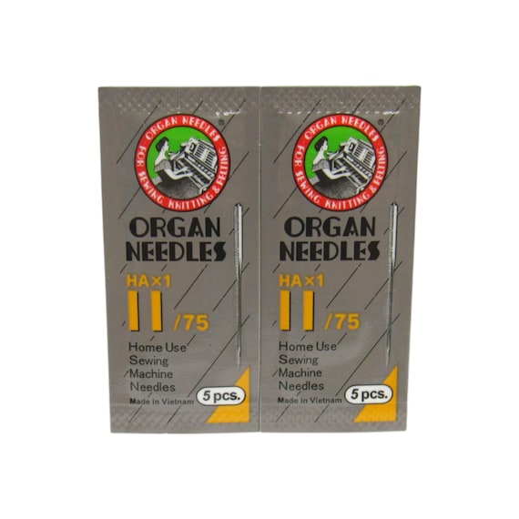 Organ-HAX1 Sewing Needles Set - 60PCS In Clear Plastic Box | Compatible