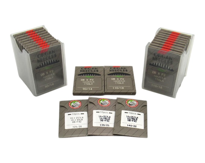 Organ Industrial Sewing Machine Needles Leather Point 16x257, 16x231, DBx1, 16x95