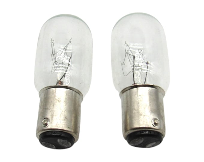 Light Bulb, Push In Style, 120 Volt, Fit Singer Models 620, 625, 626, 628, 629, 630, 635, 636, 638, 639, 640, 648