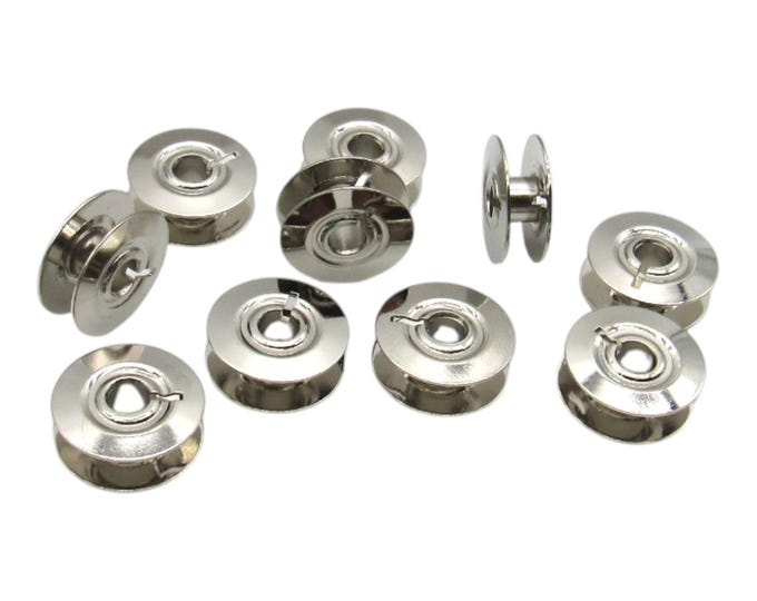 10 Metal Bobbins for Pfaff Sewing Machines Part # 9033NS