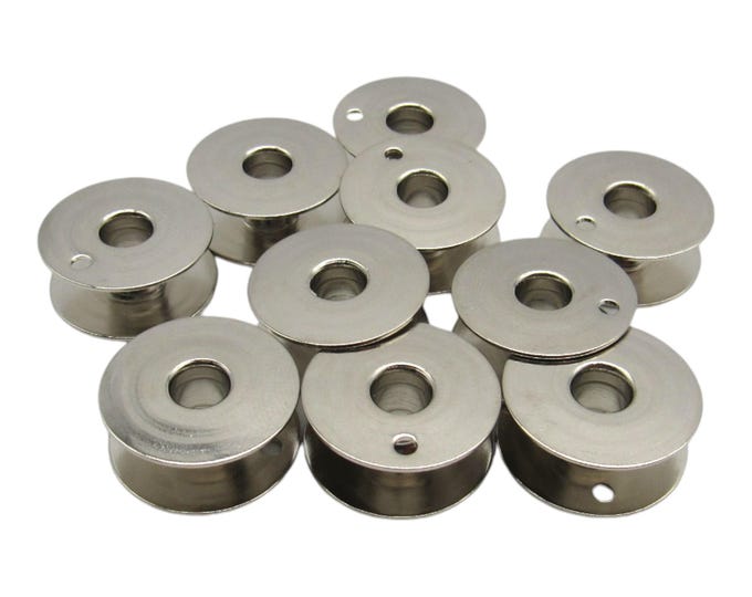 Metal bobbins - Fits Viking Sewing Machine Models 5610, 5710, 6170, 6240, 6260, 6270, 6360, 6370, 6430, 6440, 6460, 6470, 6570