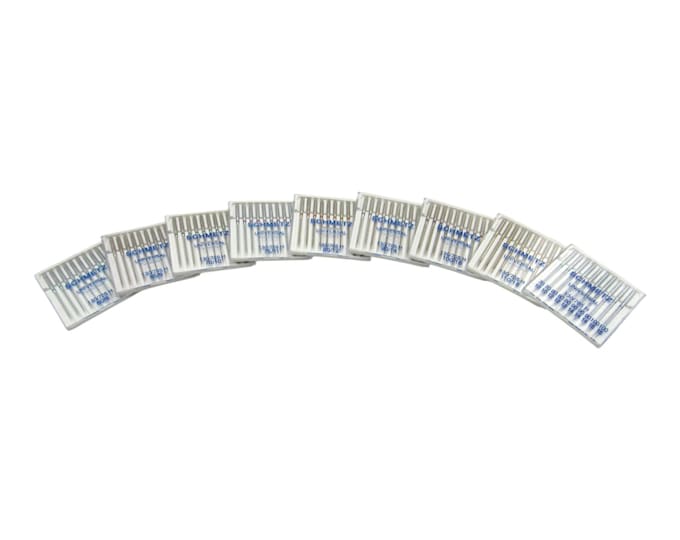 Schmetz Sewing Machine Needles 15x1 Available in size 8, 9, 10, 11, 12, 14, 16, 18 Fits Singer, Kenmore, Elna, Necchi, Montgomery Ward