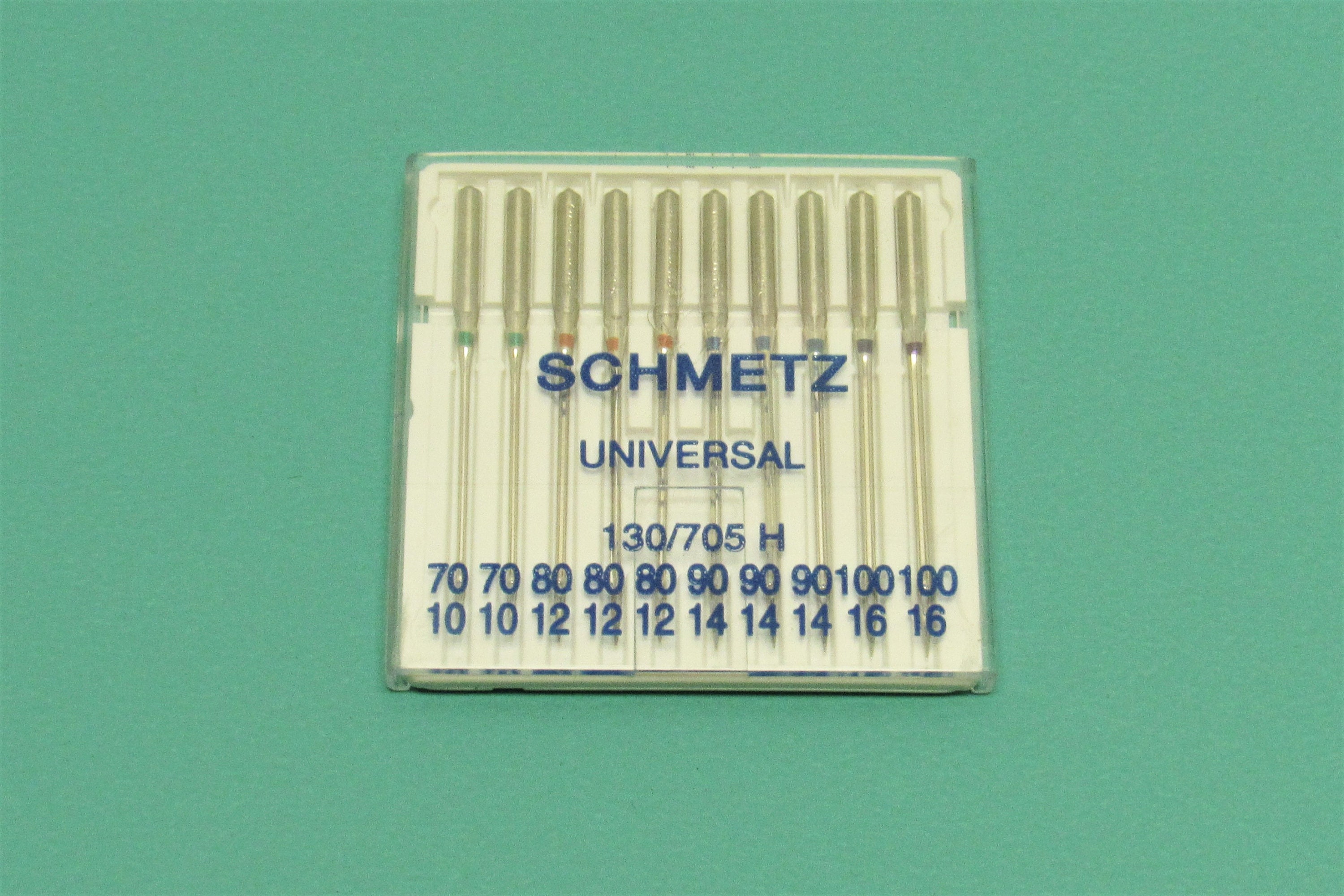 Schmetz Sewing Machine Needles 15x1 Available in size 8, 9, 10, 11, 12, 14, 16, 18