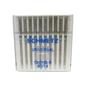 Schmetz Sewing Machine Needles 15x1 Size 14 Ten Pack Sharp Point