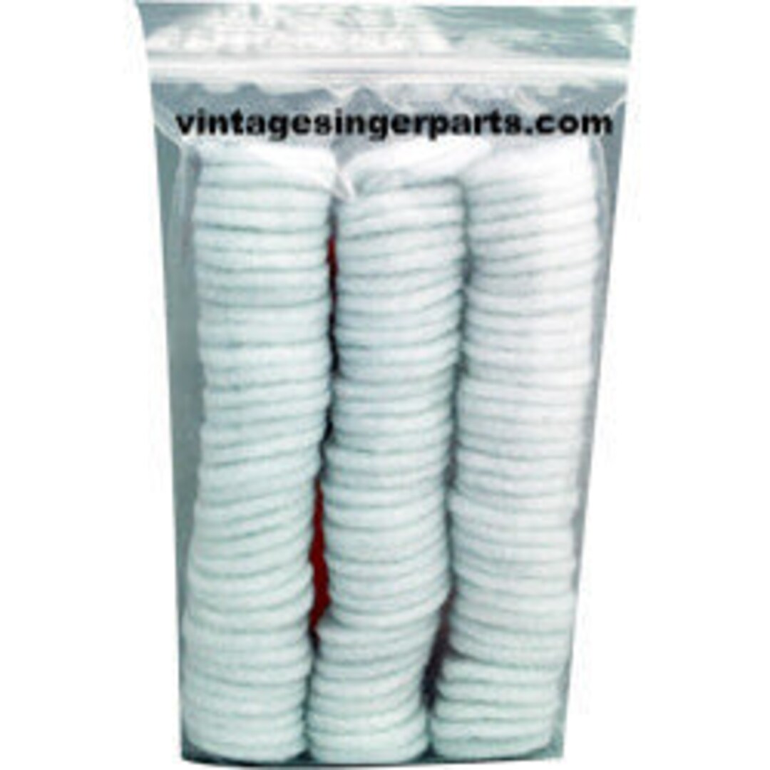 New 100 Ct Sewing Machine Spool Pin Felt Pads White or Red Crafts Etsy