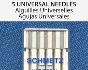 Schmetz Sewing Machine Needles 15x1 Assortment Pack Fits Singer, Kenmore, White, Elna