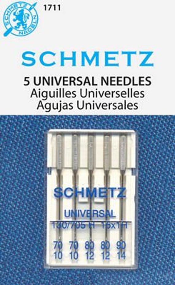 Schmetz Sewing Machine Needles 15x1 Size 18 Fits Singer, Kenmore, White,  Elna
