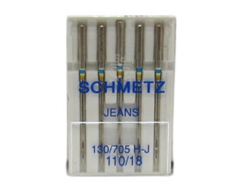 Schmetz Denim Jeans Sewing Machine Needles 15x1 Size 18