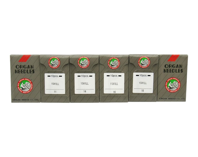 Organ Sewing Machine Needles Leather Point (10pk) 15X1 Available in size 11, 14, 16, 18