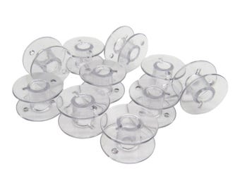 Class 15 Plastic Bobbins 10 pack - Fits Many Models Brother BabyLock Singer Sewing Machine