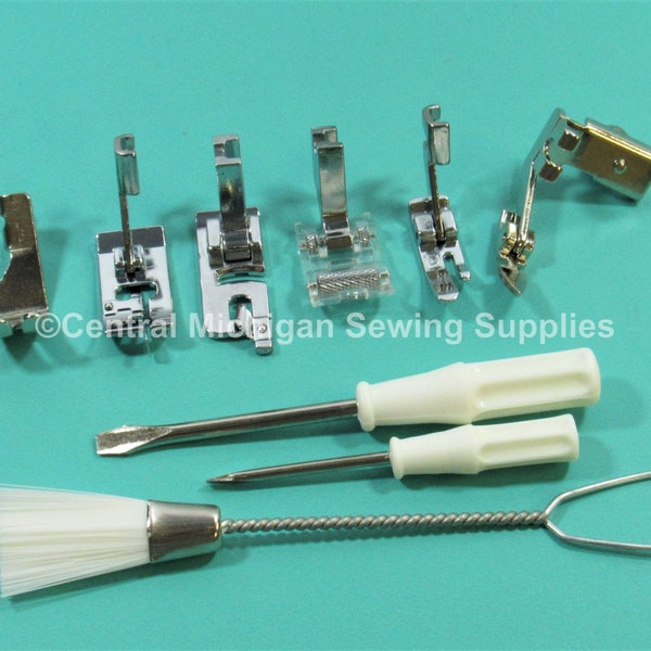 Feet Attachments Set - Slant Needle - Fits Singer Sewing Machine Model 401A, 403A, 500A, 503A