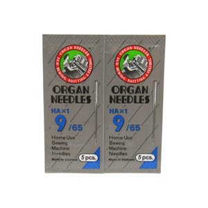 Organ Sewing Machine Needles Sharp Point 15X1 Size 9, 65/9, 130/705H