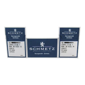 Schmetz Sewing Machine Needles 10 Pack - 206x13 Fits Singer Models 206, 206K, 306, 306K, 306W, 319, 319W