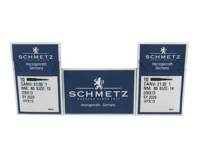 Schmetz Sewing Machine Needles 10 Pack - 206x13 Fits Singer Models 206, 206K, 306, 306K, 306W, 319, 319W