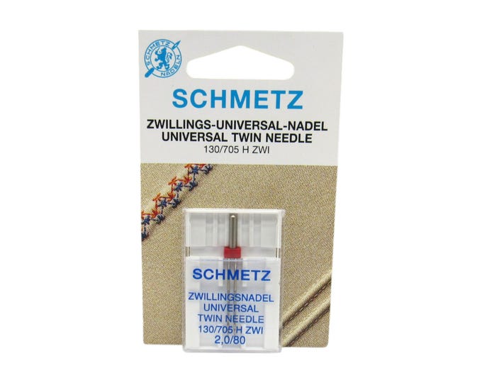 Schmetz Sewing Machine Twin Needle 2 mm Wide Size 12