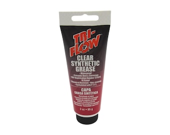 Tri-Flow Clear Synthetic Grease with Teflon - 3 oz Tube Gears Plastic Metal