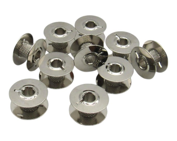 Metal Bobbins (10 pack) Fits Bernina 530, 534, 700, 701, 707, 708, 709 710 717, 718, 719, 727, 728, 729, 730, 731, 732, 801, 802, 802S, 803